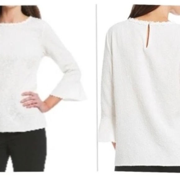 Karl Lagerfeld Tops - ❣️ NWT ❣️Karl Lagerfeld Paris White Blouse Size XS